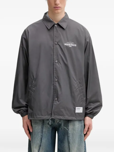 Neighborhood logo-print shirt jacket