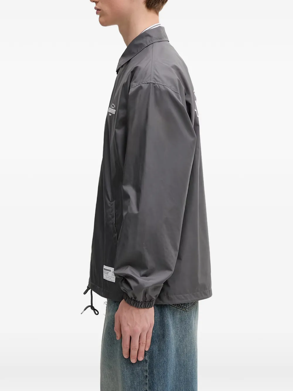 Neighborhood Shirtjack met logoprint Grijs