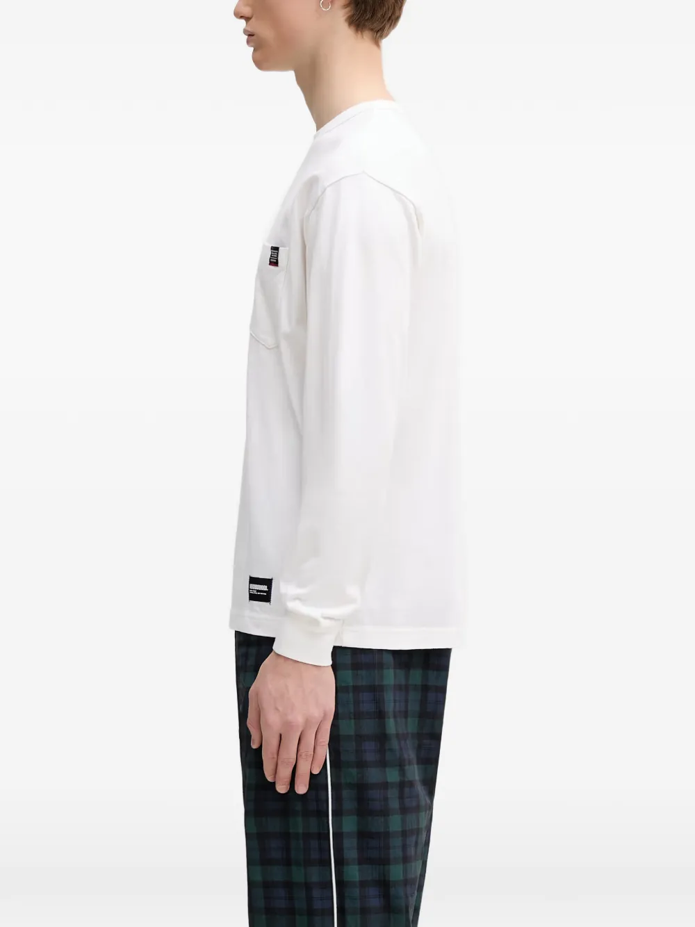 Neighborhood T-shirt met logopatch Wit