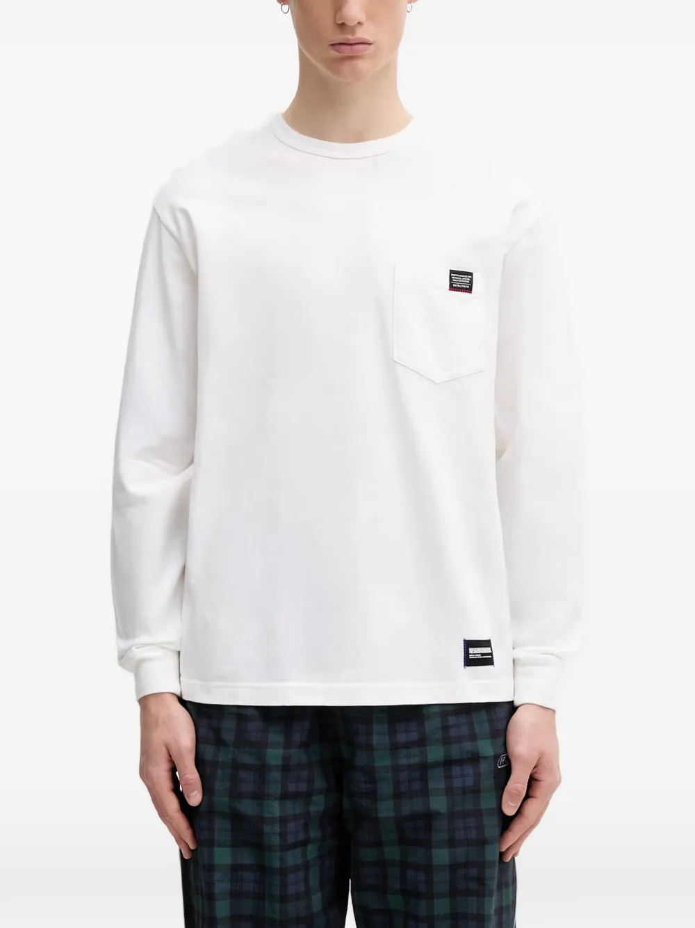 Neighborhood logo-patch pocket T-shirt