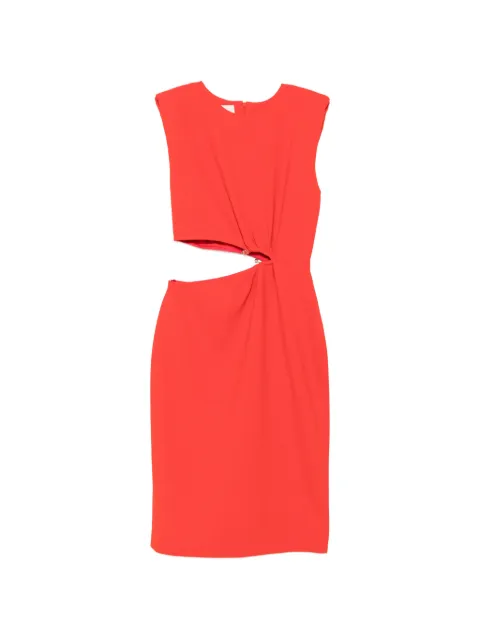 Ba&Sh Iris cut-out padded-shoulder midi dress
