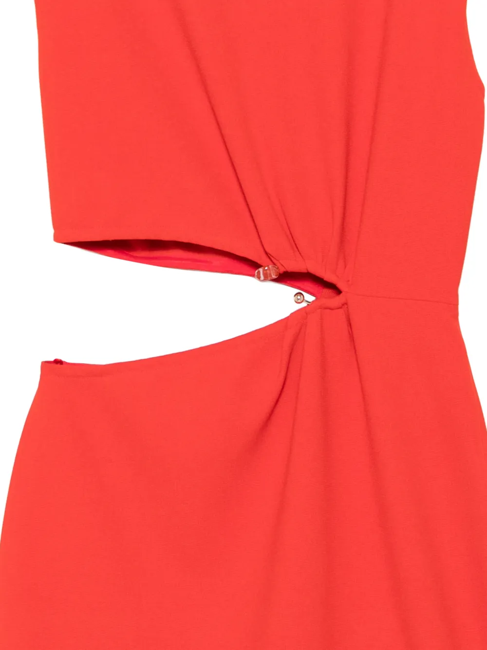 Ba&Sh Iris gewatteerde midi-jurk met uitgesneden details Rood