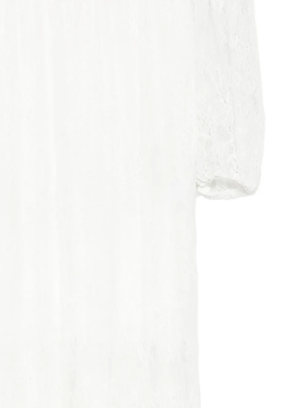 Ba&Sh Maxi-jurk met open rug en kanten laag Wit