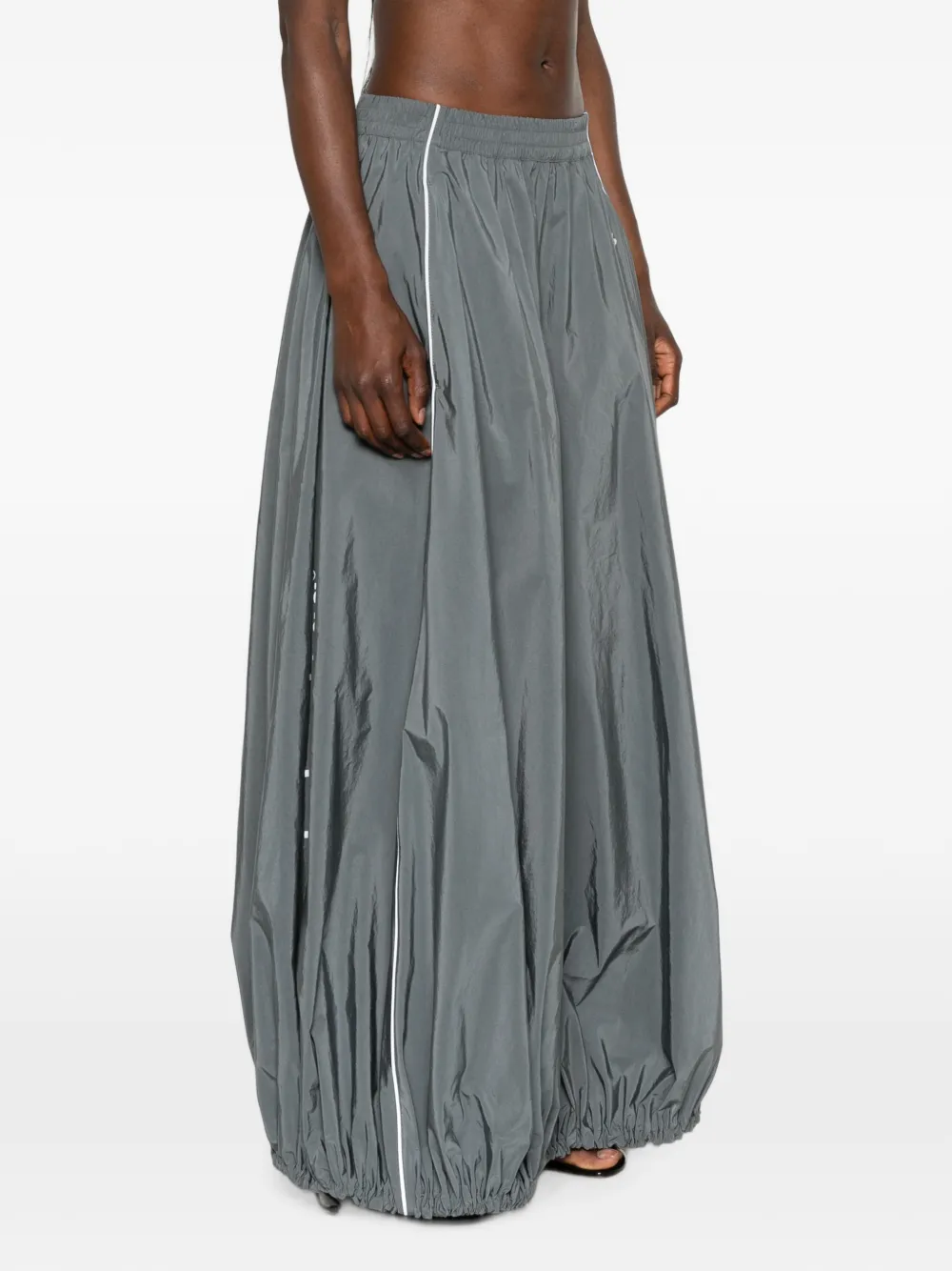 Balenciaga Maxi-plooirok met elastische tailleband Grijs