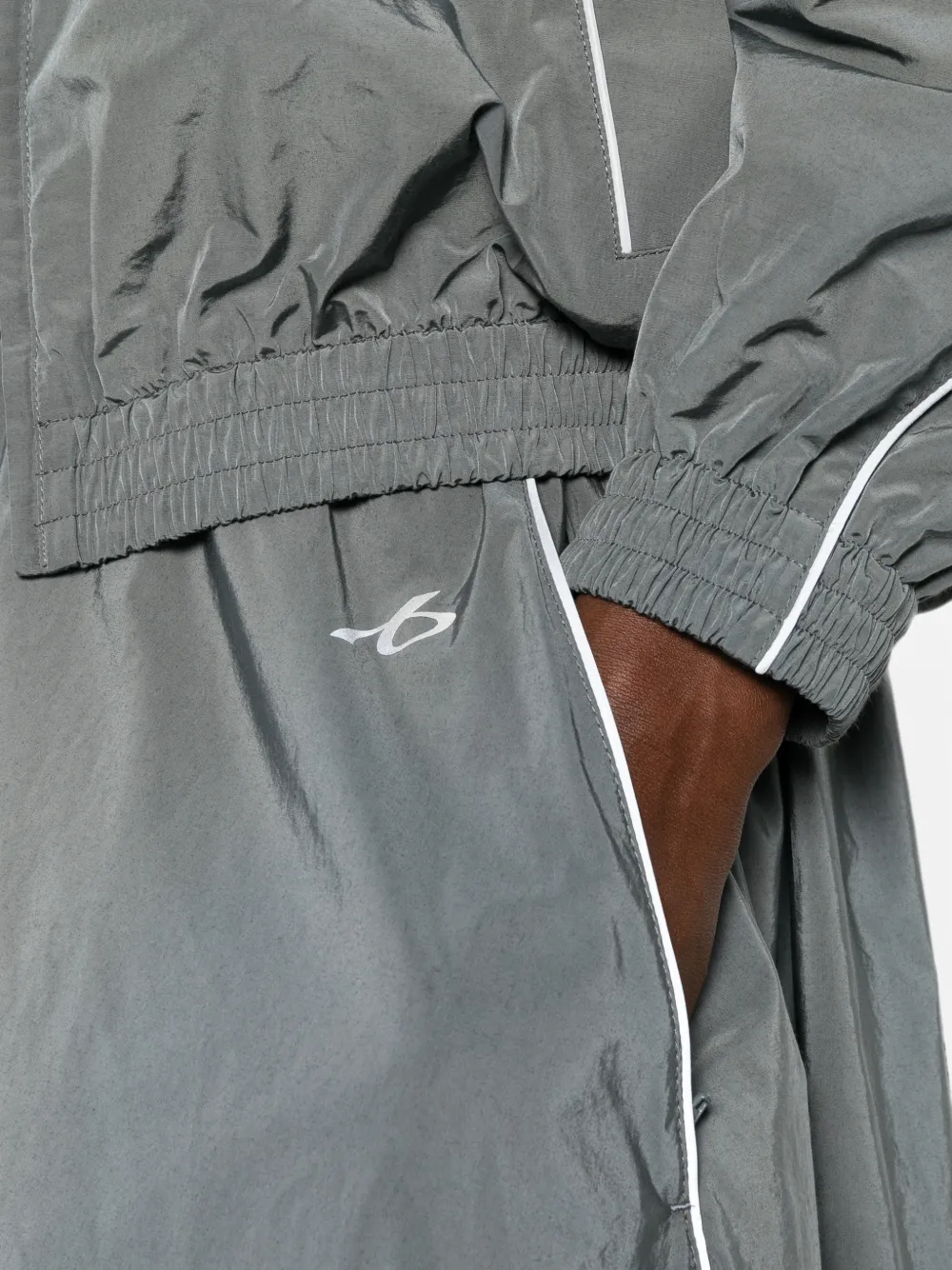 Balenciaga Maxi-plooirok met elastische tailleband Grijs