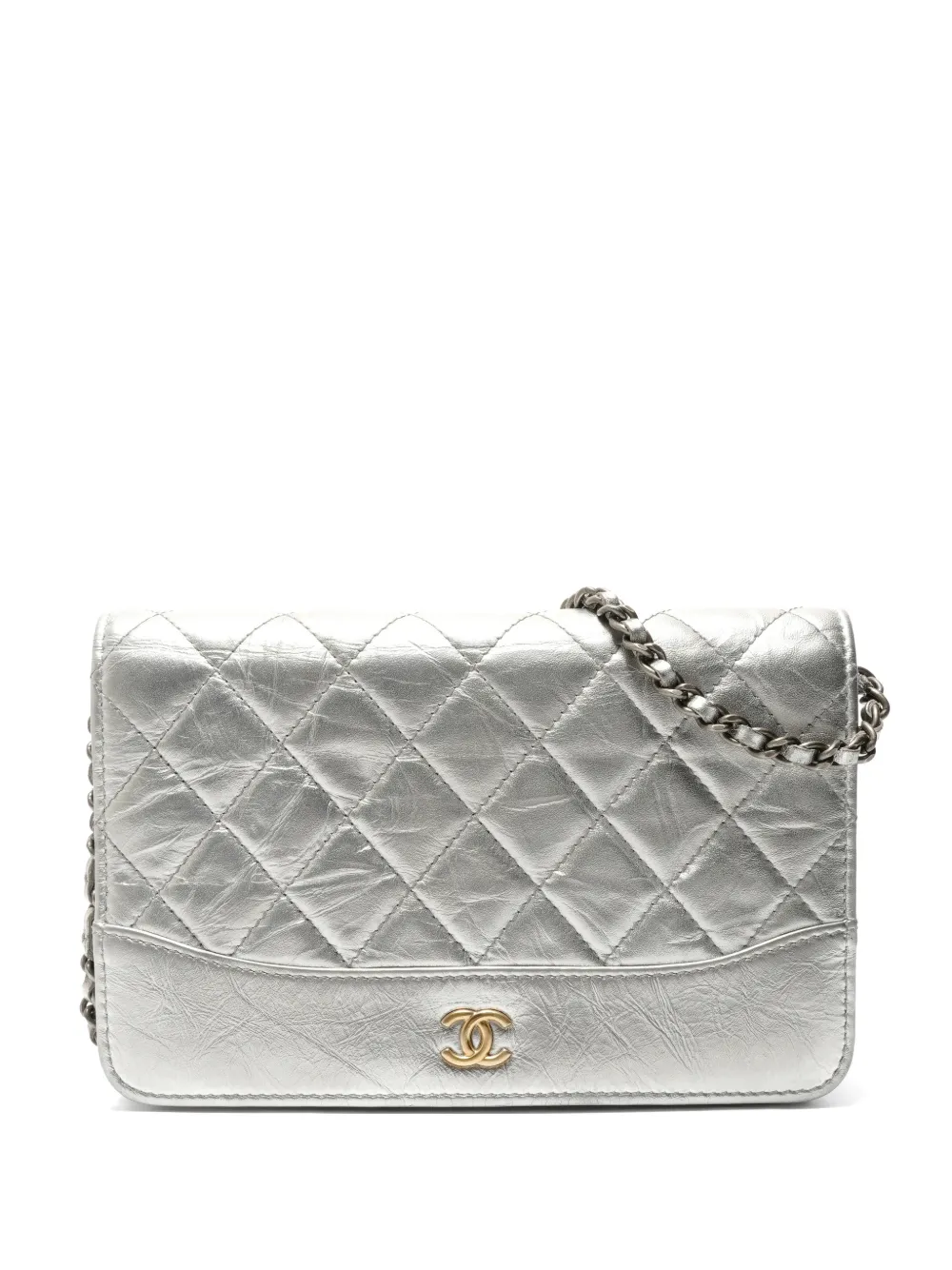 CHANEL Pre-Owned 2017-2018 Classic Chain Wallet shoulder bag - Argento