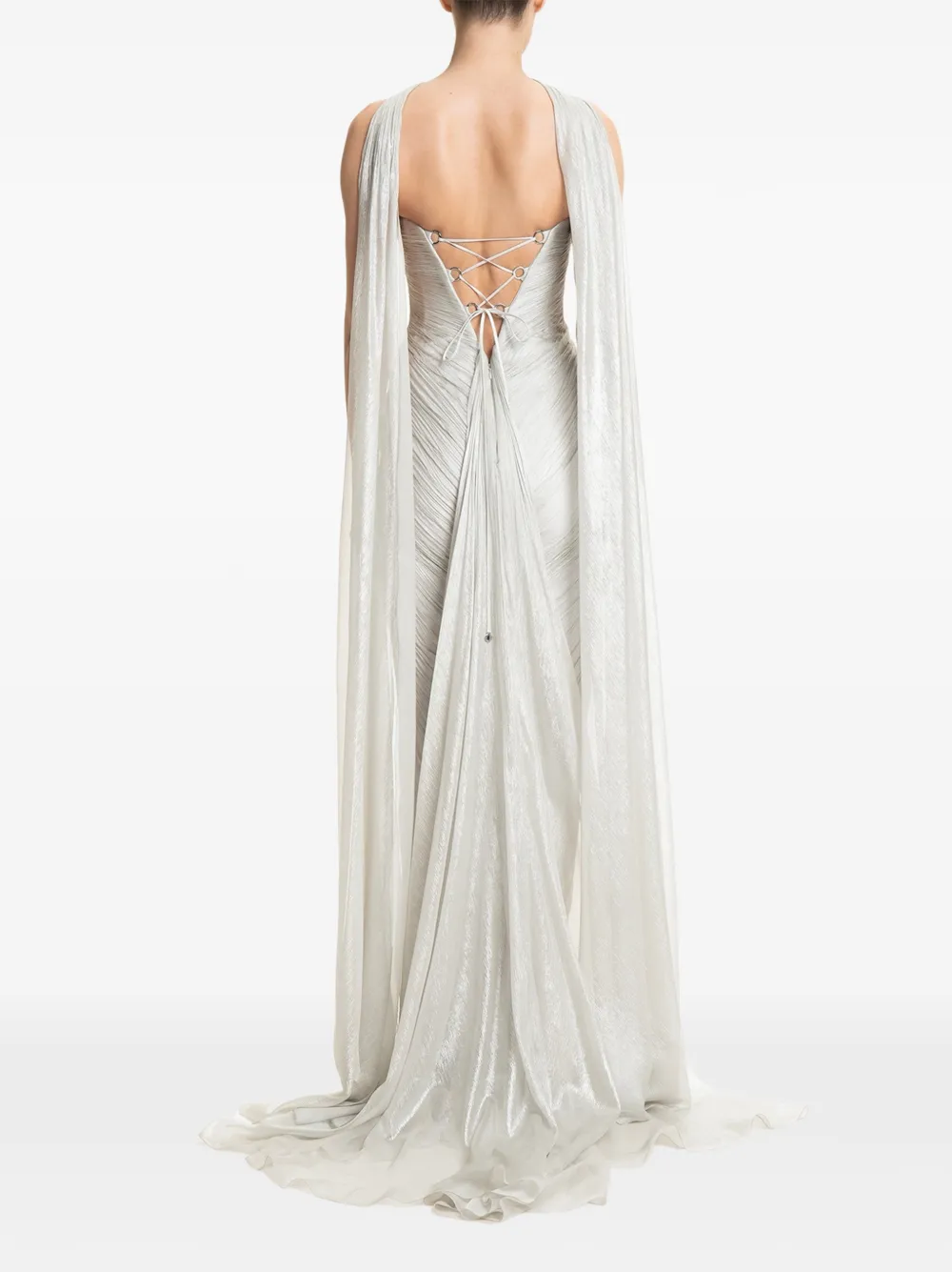 Maria Lucia Hohan Yua maxi-jurk Zilver