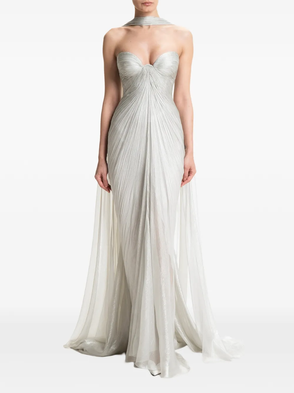 Maria Lucia Hohan robe longue Yua - Argent Maria Lucia Hohan robe longue Yua - Argent