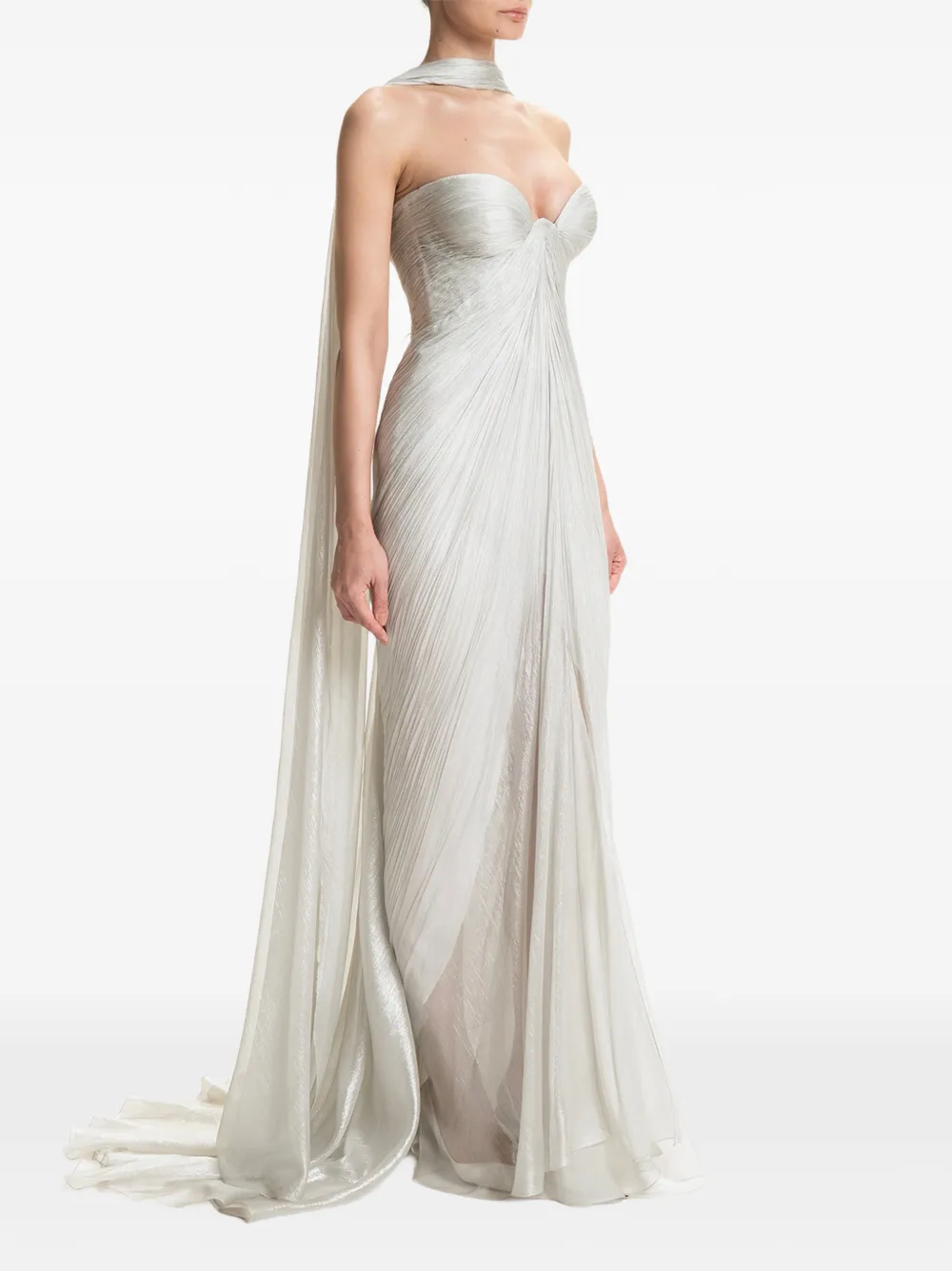 Maria Lucia Hohan Yua maxi-jurk Zilver