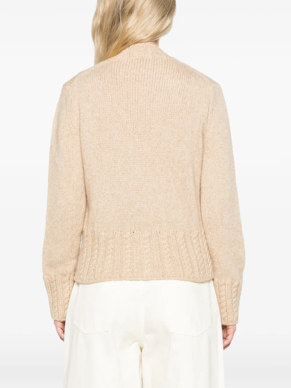 Moncler Button-up vest Beige