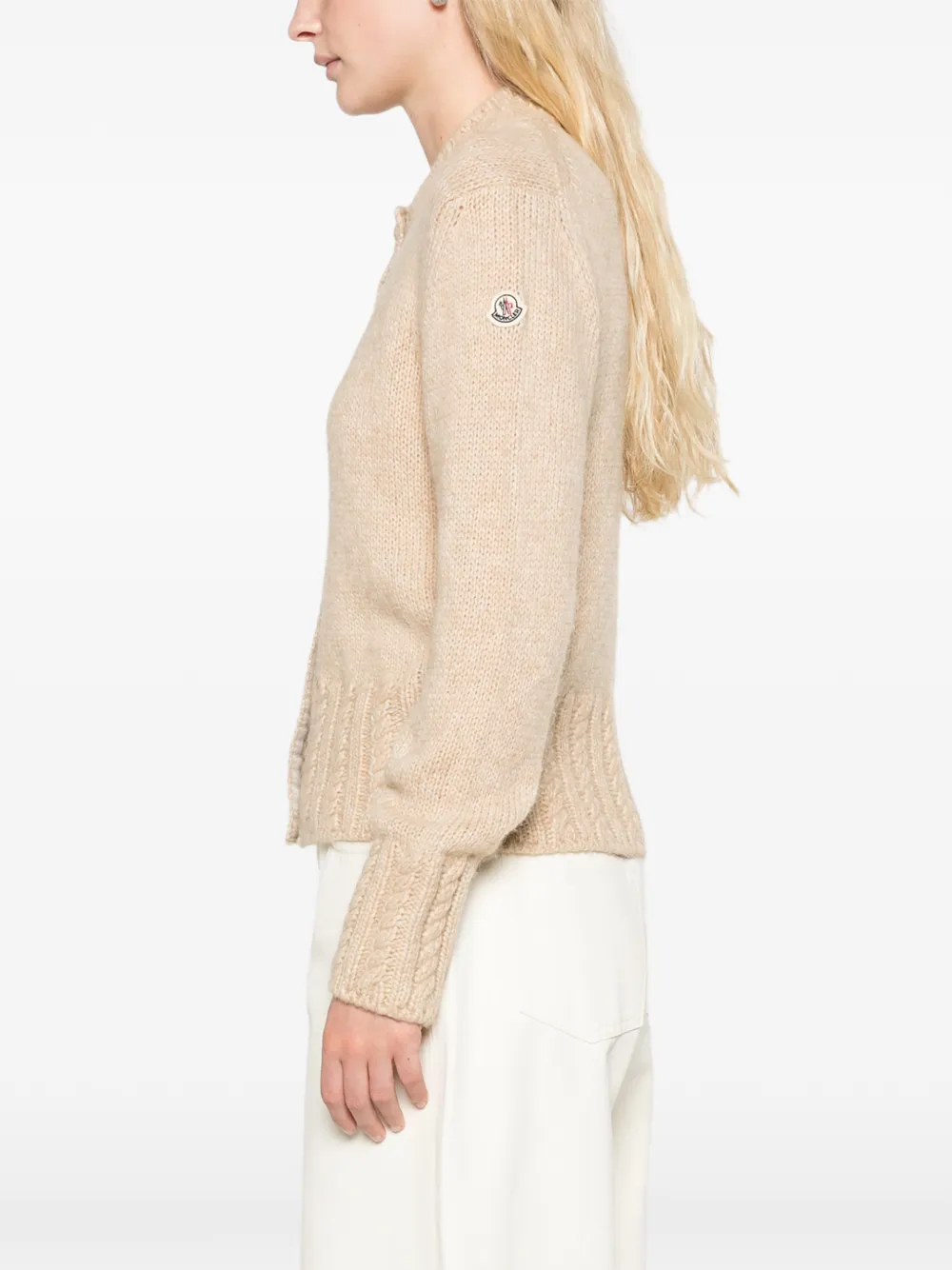 Moncler Button-up vest Beige