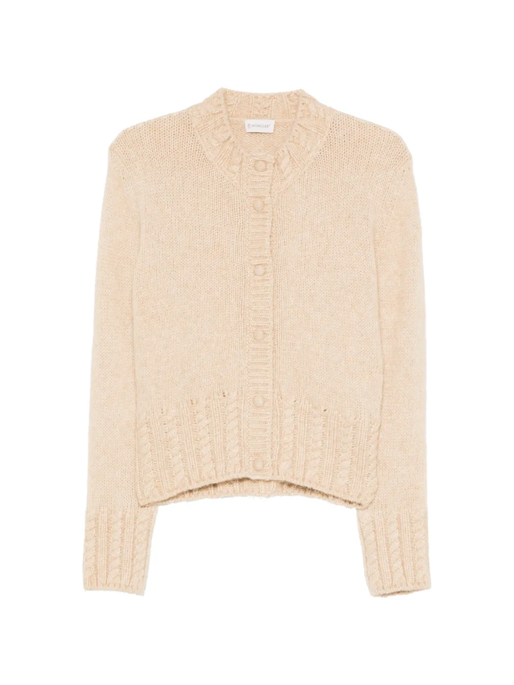 Moncler Button-up vest Beige