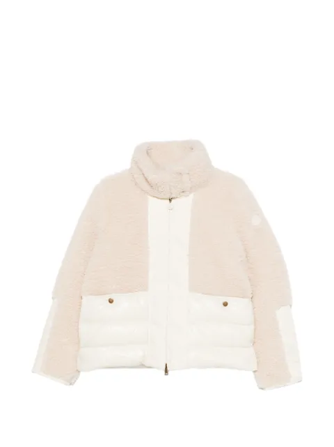 Moncler Glorieux hooded teddy short down jacket