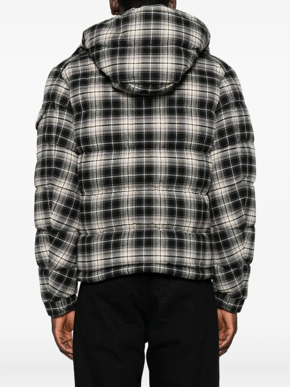 Moncler Geruit flanellen jack Blauw