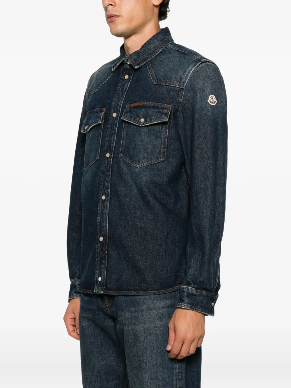 Moncler Denim overhemd Blauw
