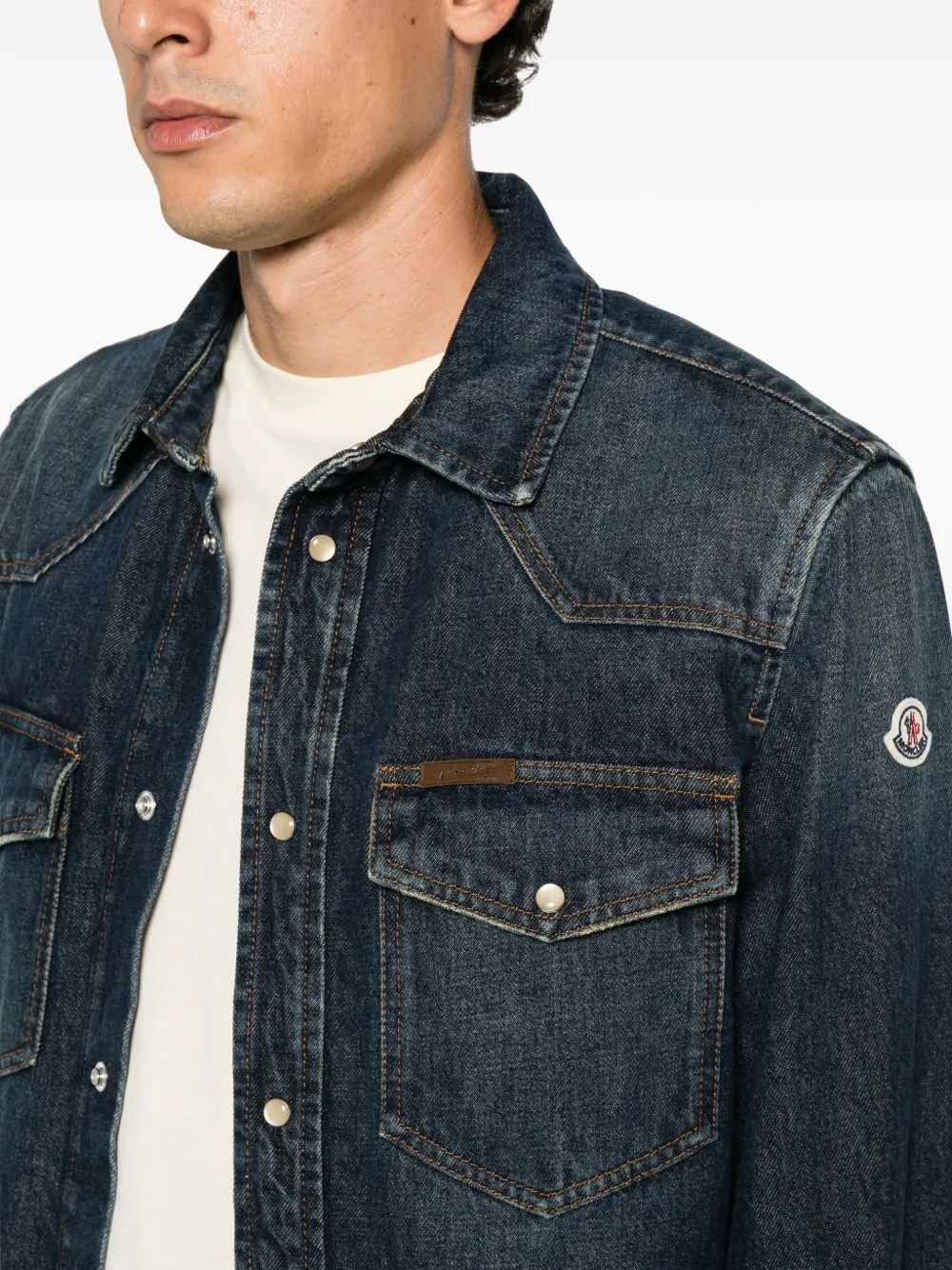 Moncler Denim overhemd Blauw
