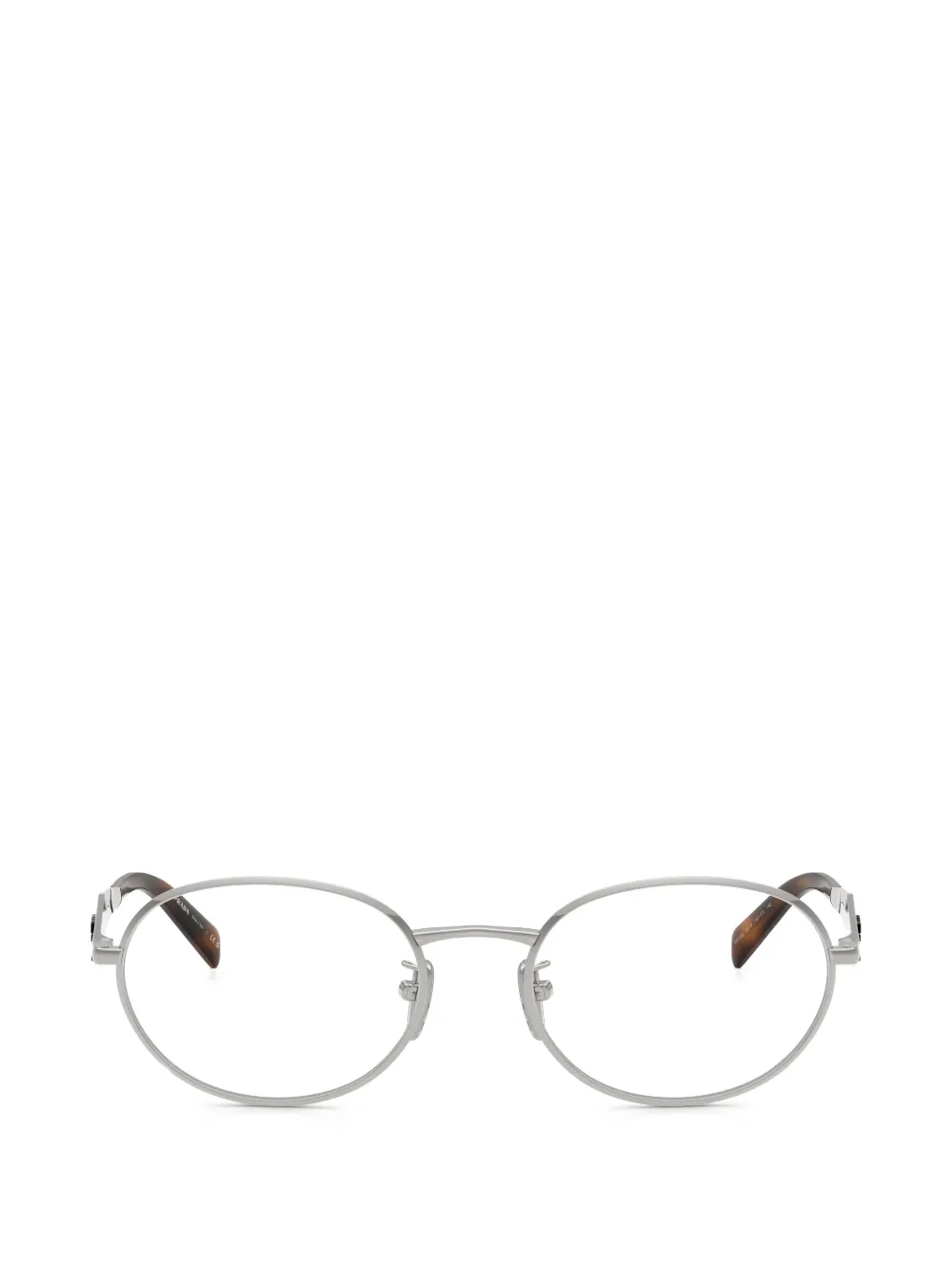 Prada Eyewear round-frame glasses - Argento