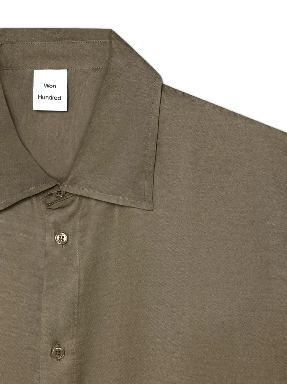 Won Hundred Adriel button-up overhemd Groen