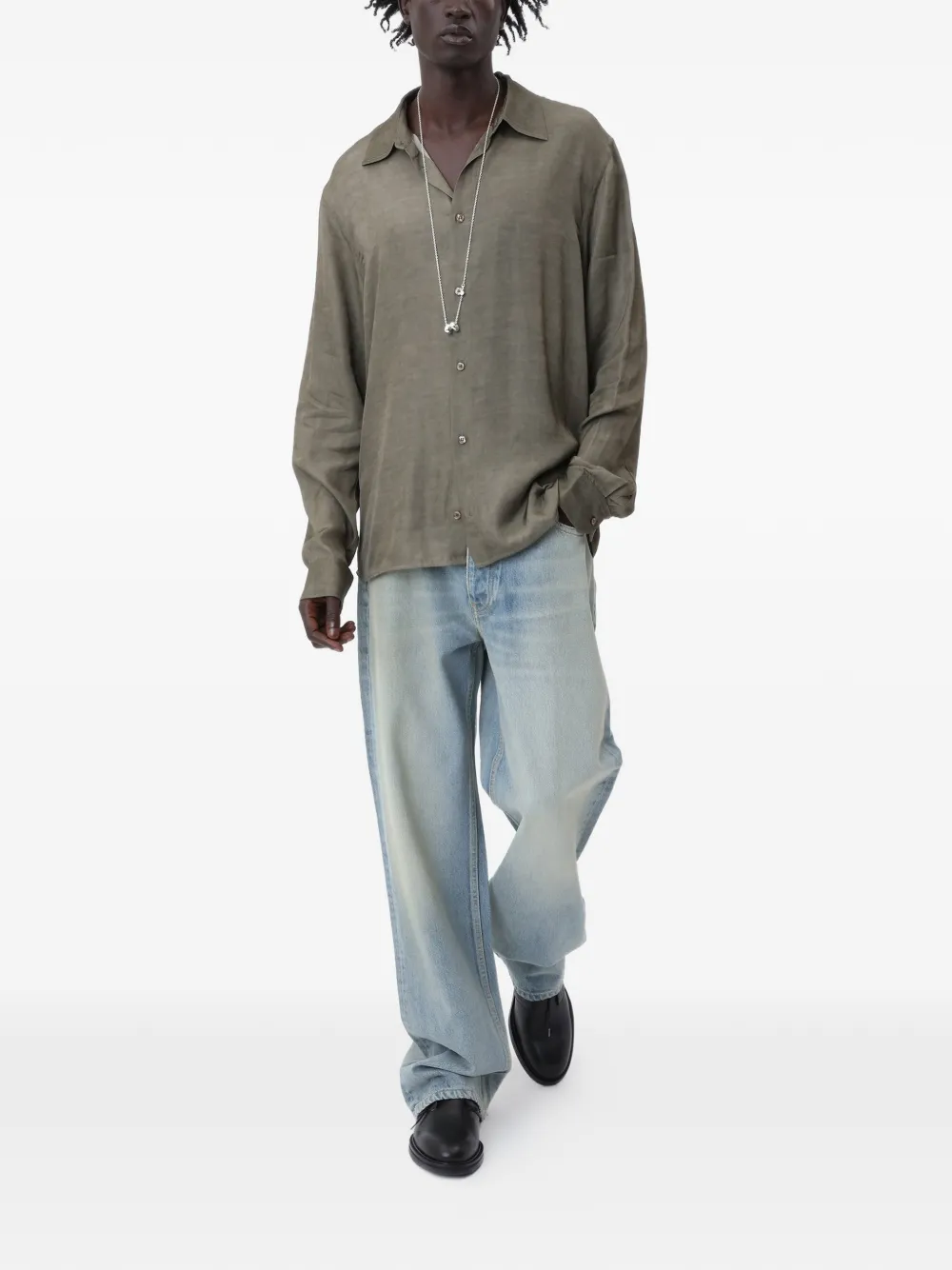 Won Hundred Adriel button-up overhemd Groen