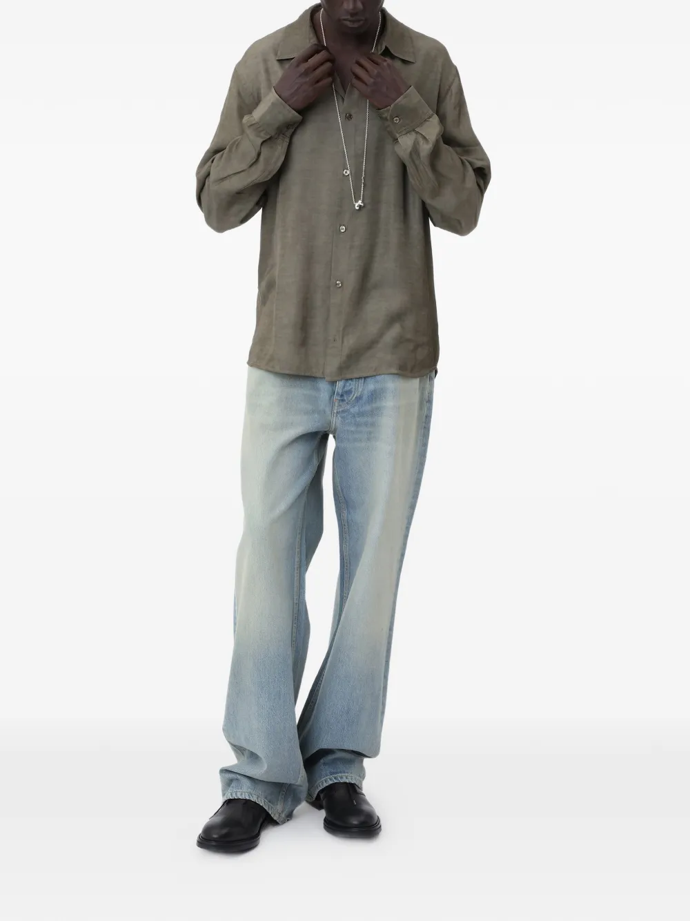Won Hundred Adriel button-up overhemd Groen