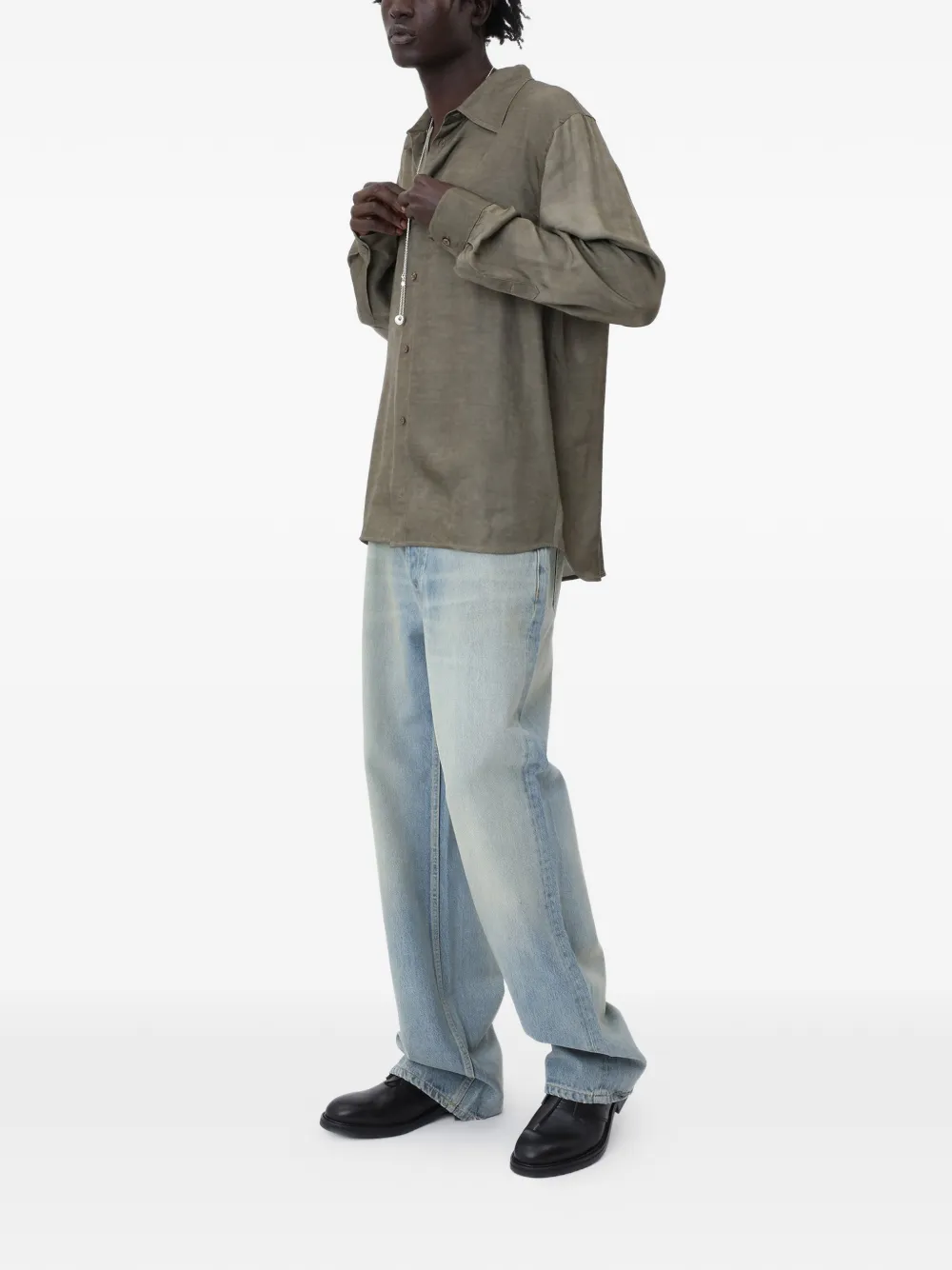 Won Hundred Adriel button-up overhemd Groen