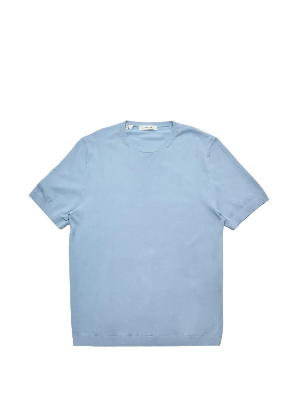 SELECTED Torino knit T-shirt - Blu