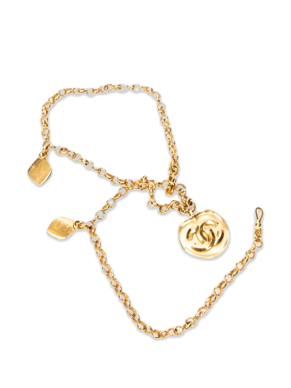 CHANEL Pre-Owned CC-pendant necklace - Oro