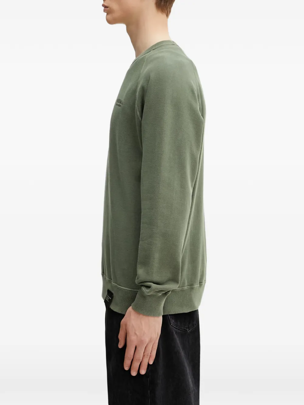 Neighborhood Sweater met geborduurd logo Groen