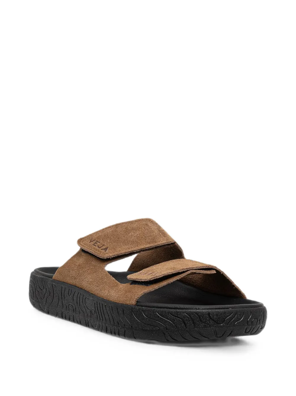 VEJA Etna suede brown black sandals Bruin