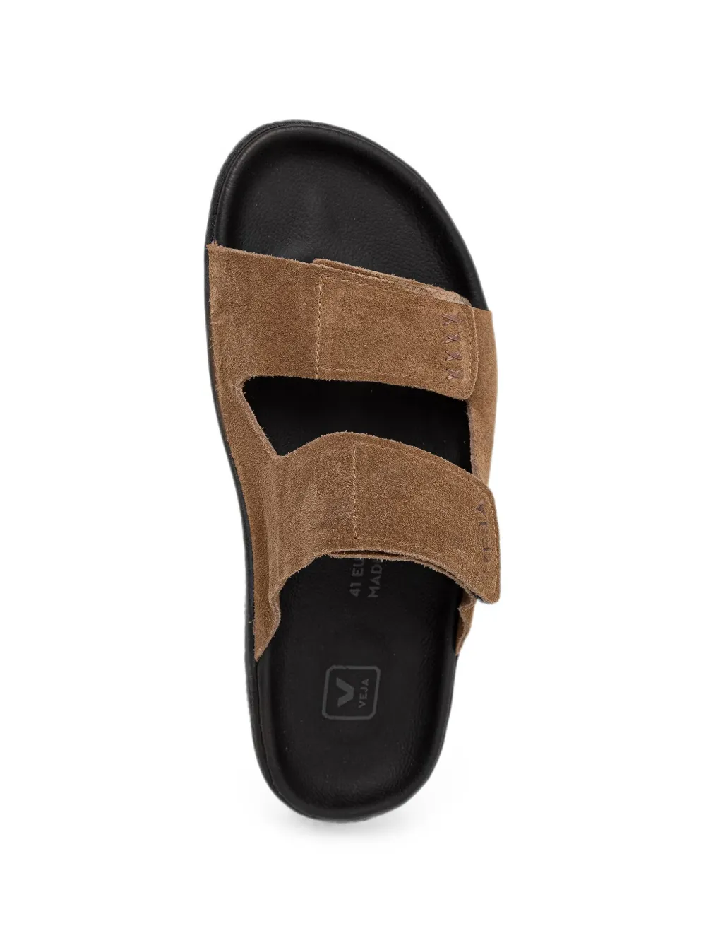 VEJA Etna suede brown black sandals Bruin
