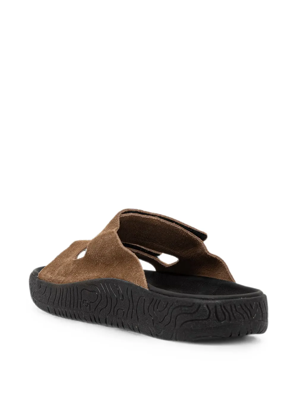 VEJA Etna suede brown black sandals Bruin