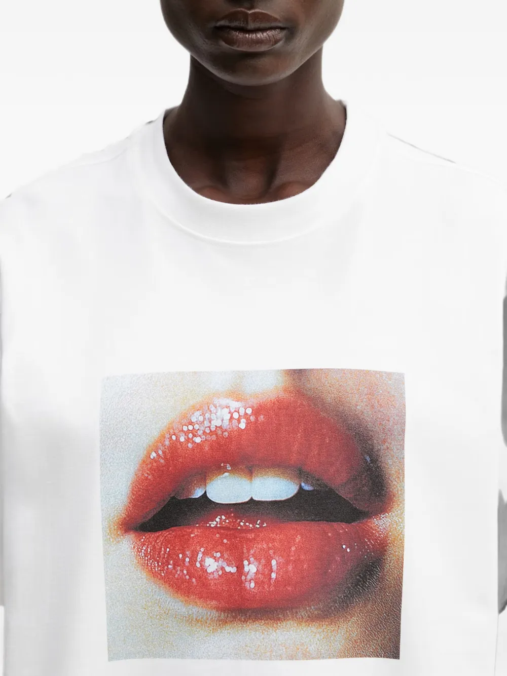 WRSTBHVR Zalno T-shirt met grafische print Wit
