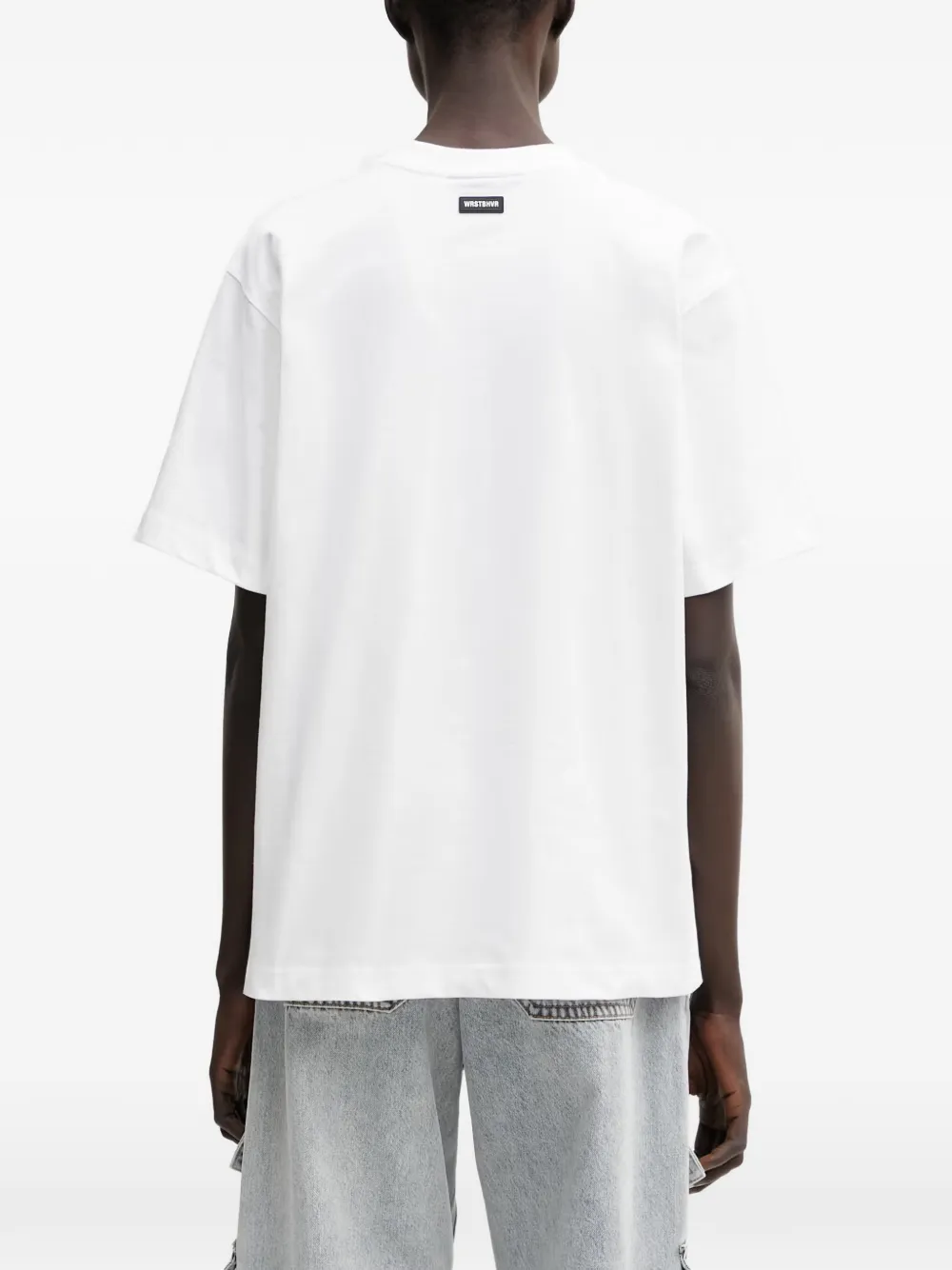 WRSTBHVR Zalno T-shirt met grafische print Wit