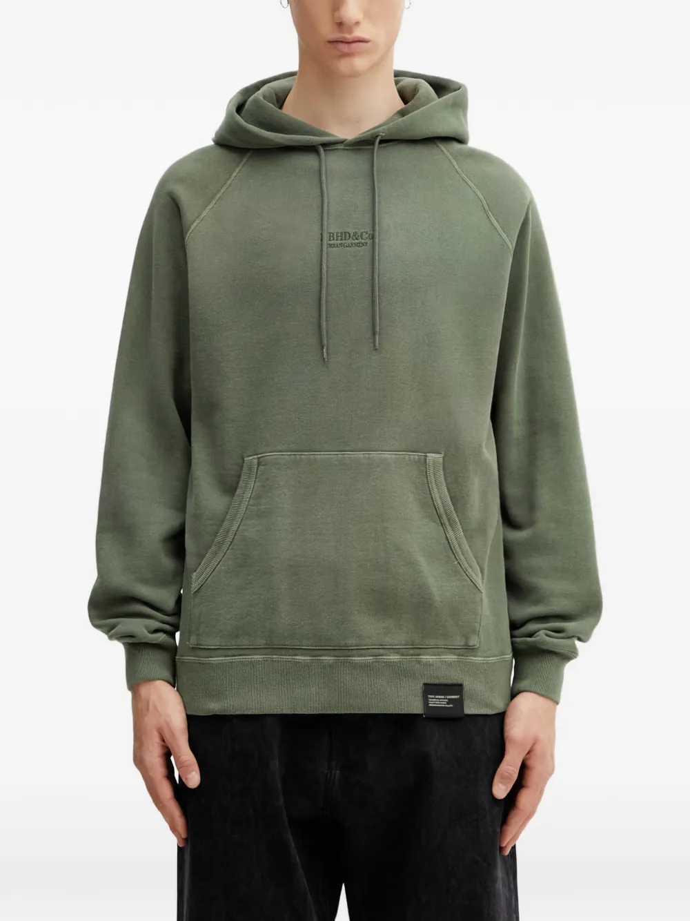 Neighborhood logo-embroidered hoodie - Verde