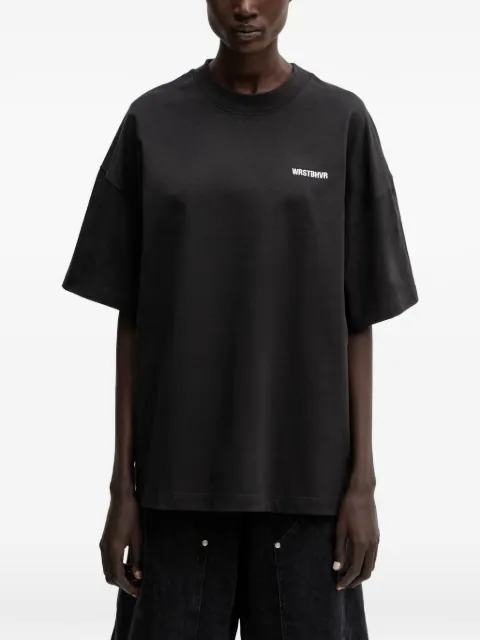 WRSTBHVR Dejo logo-print drop-shoulder T-shirt