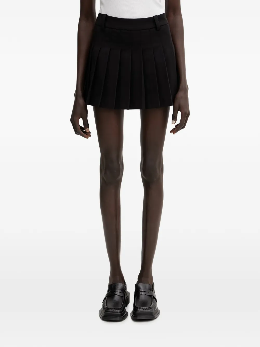 WRSTBHVR Nuria pleated mini kirt - Nero
