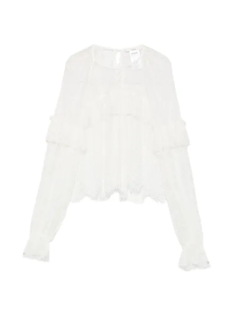 Ba&Sh Clavio ruffled lace blouse