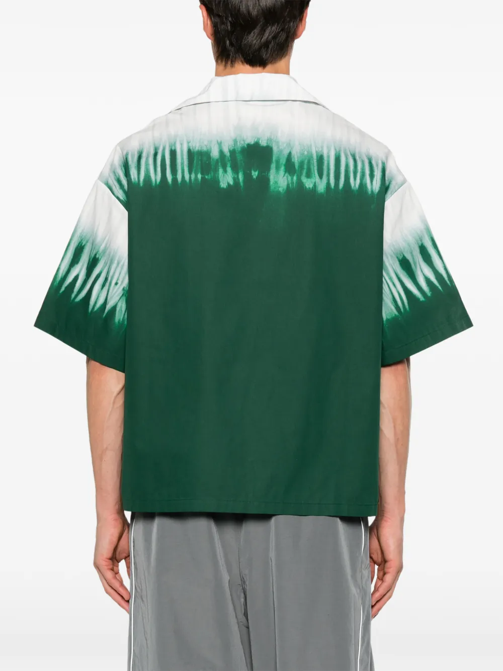 Balenciaga Overhemd met grafische print Groen