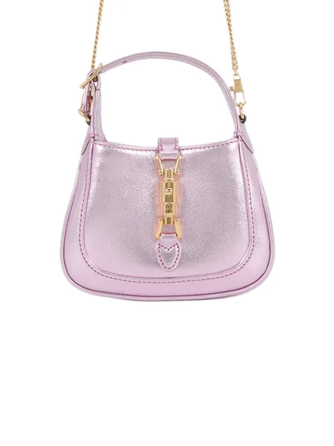 Gucci Pre-Owned 2016-2026 Nano Metallic Calfskin Jackie 1961 satchel