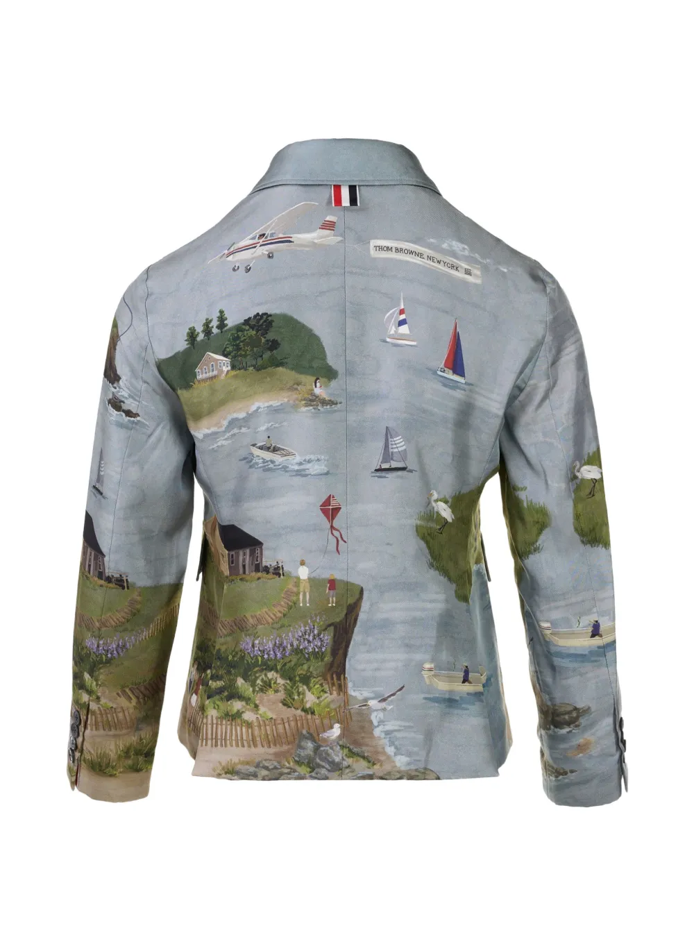 Thom Browne Nantucket Scenic jack Grijs