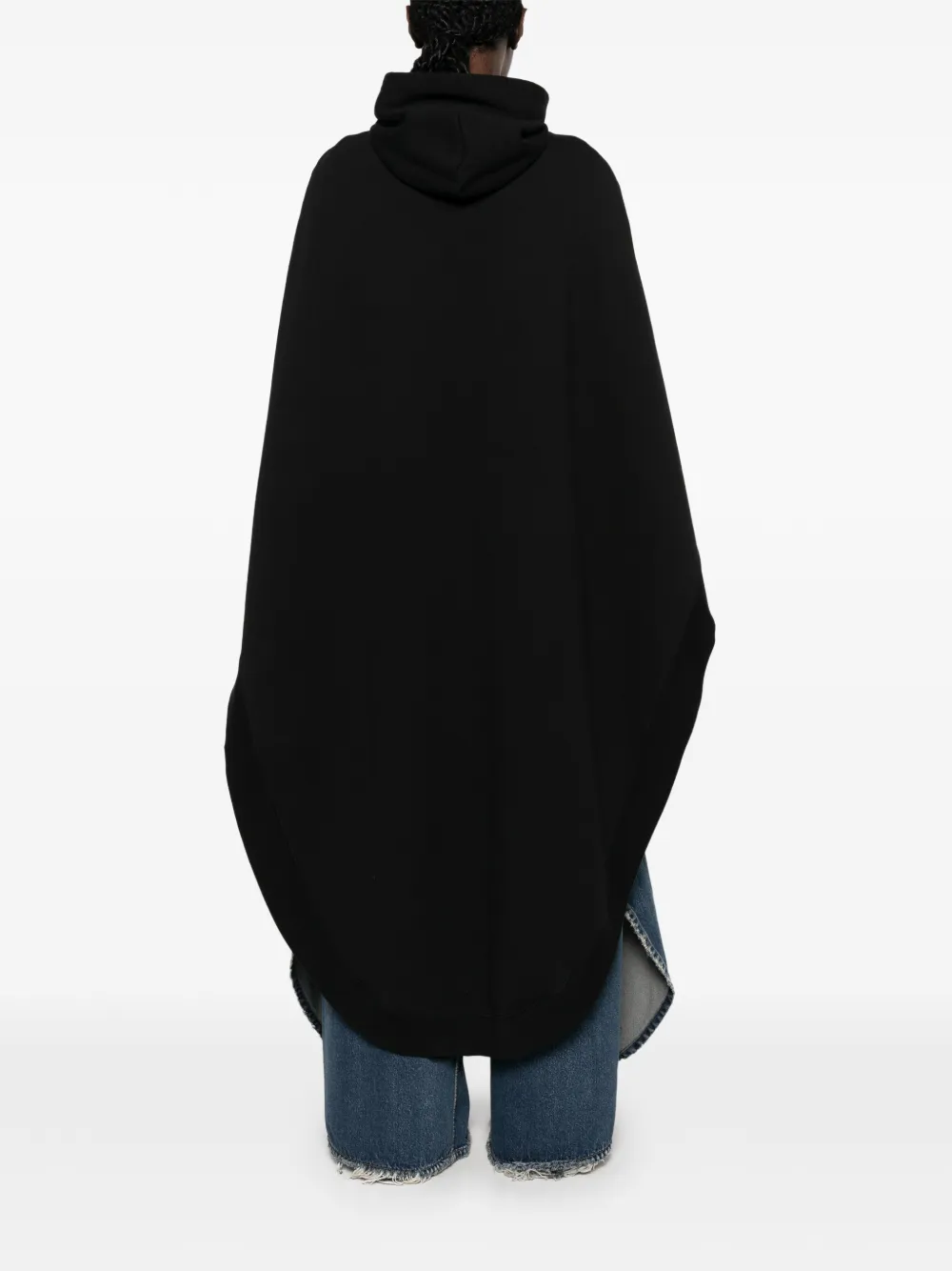 Balenciaga Asymmetrische cape Zwart