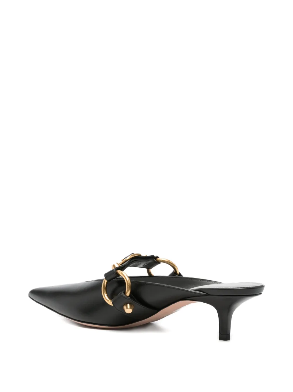 Balenciaga City buckle-detail pointed-toe mules Zwart