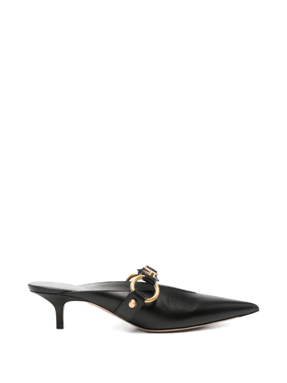 Balenciaga City buckle-detail pointed-toe mules - Schwarz