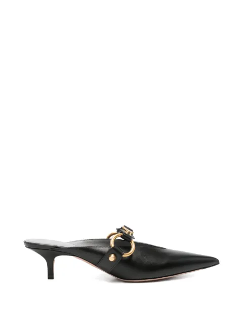 Balenciaga City buckle-detail pointed-toe mules