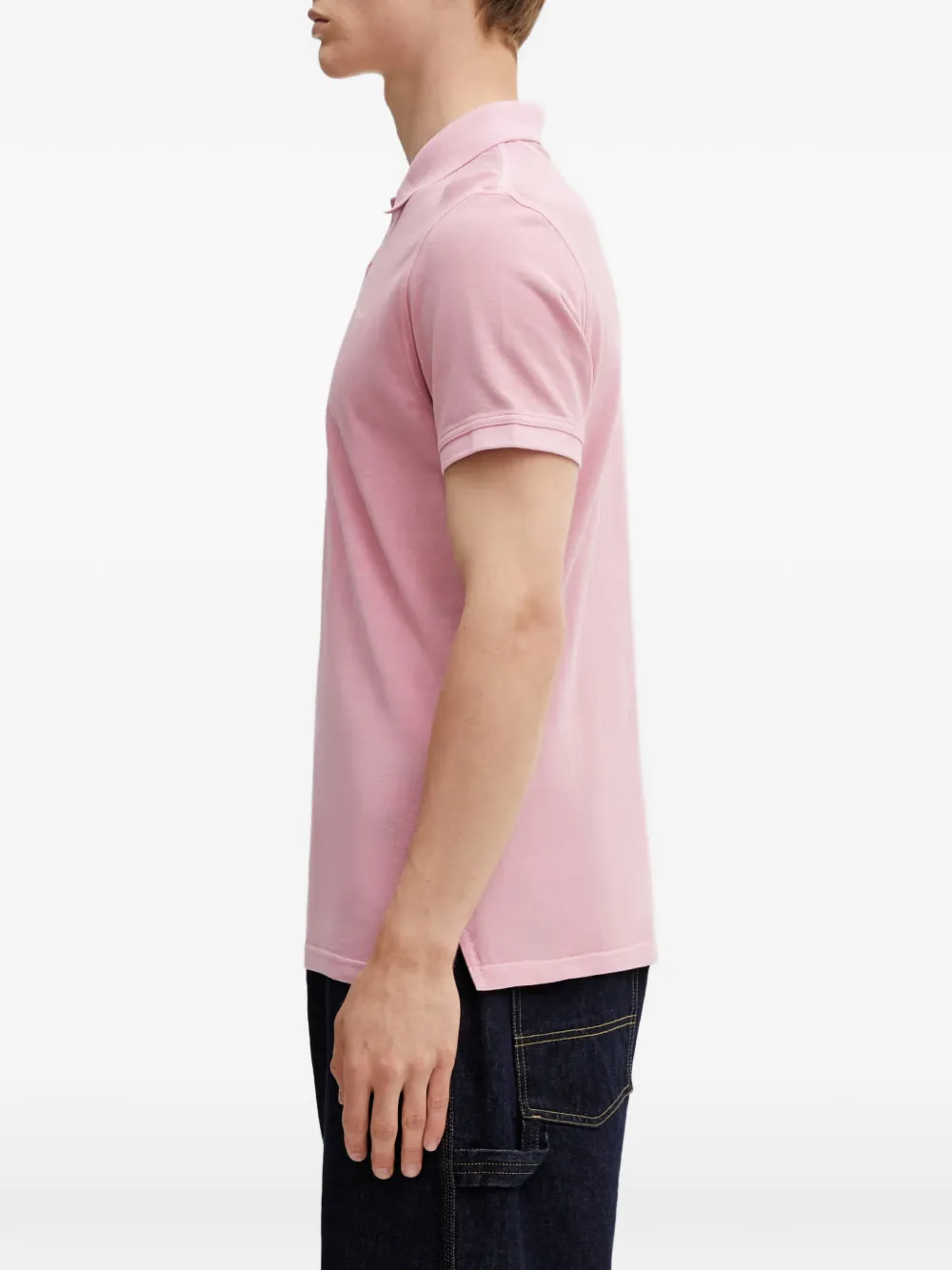 Barbour Poloshirt met geborduurd logo Roze