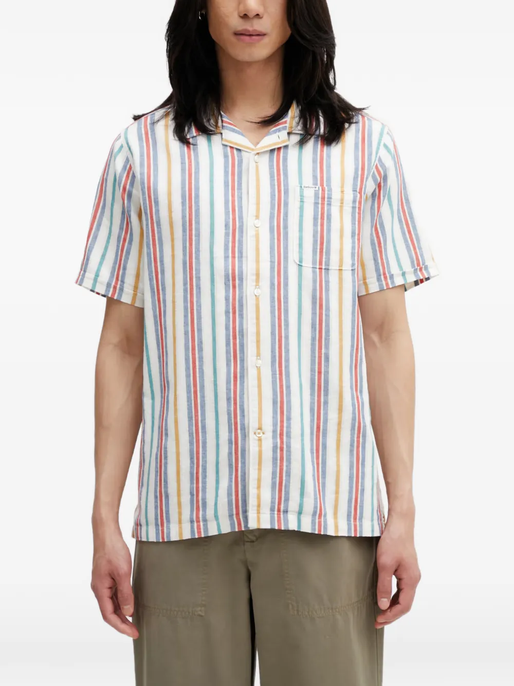 Barbour Waterbay Short-sleeve Shirt In Multi