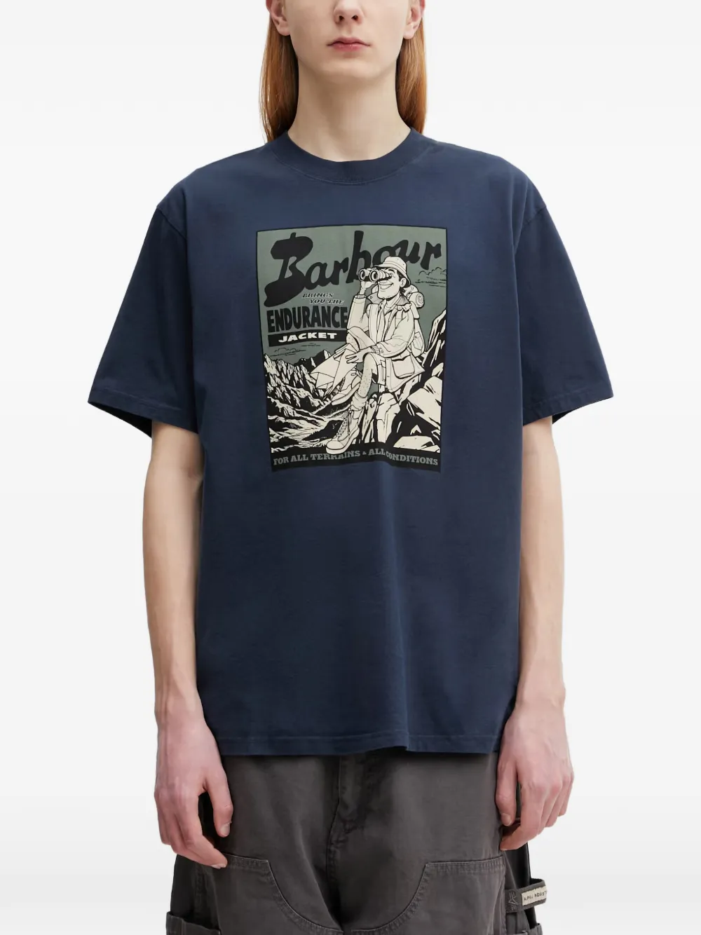 Barbour Conditions T-shirt - Blu