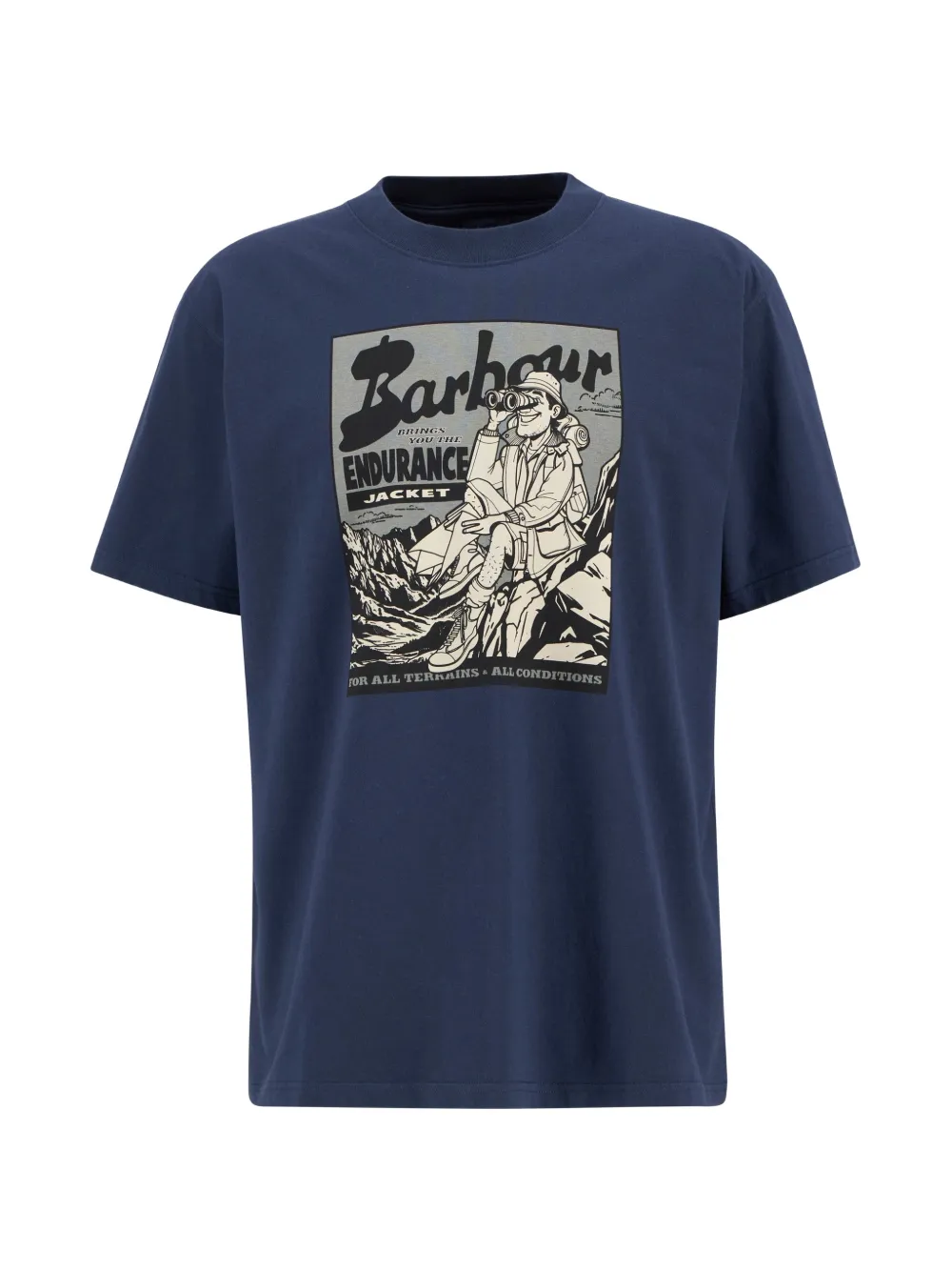 Barbour Conditions T-shirt - Blu