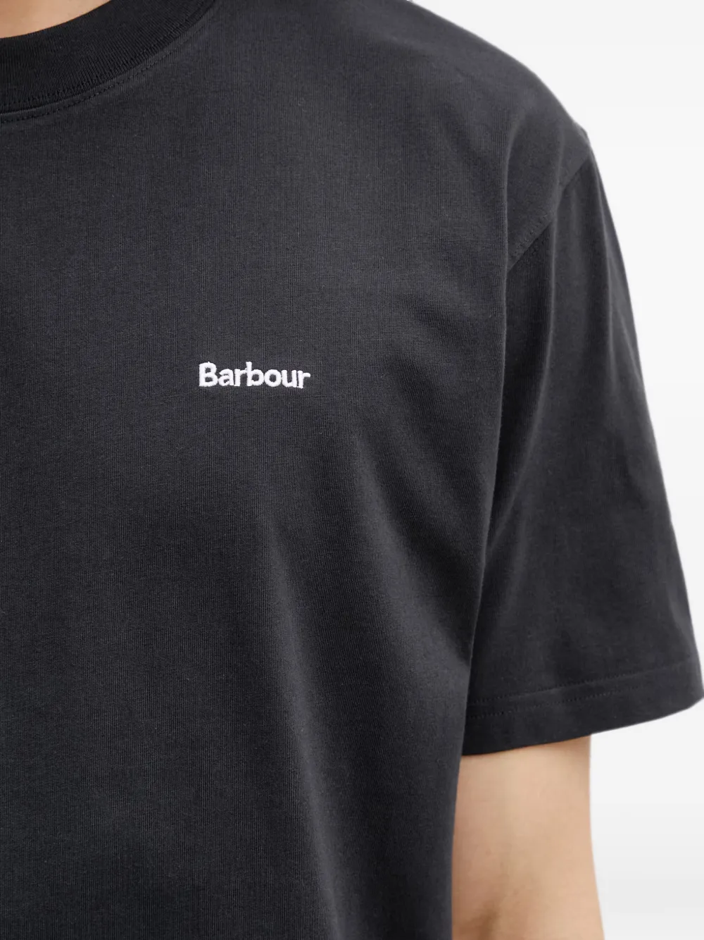 Barbour Dalton T-shirt met geborduurd logo Zwart