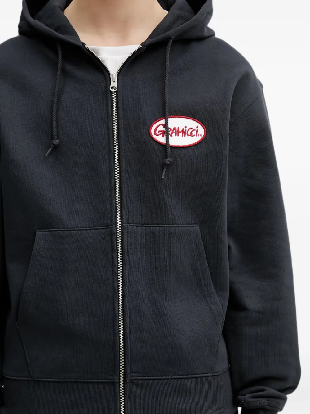 Gramicci Hoodie met logopatch Zwart
